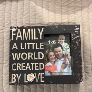 Black Family Photo Frame 4x6
